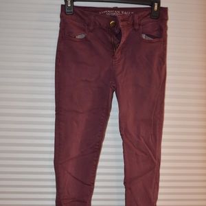 American Eagle Cranberry Jeans Size 0